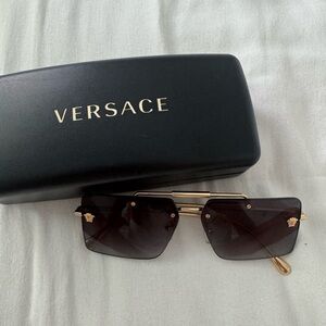 Versace VE2245 Black and Gold Sunglasses